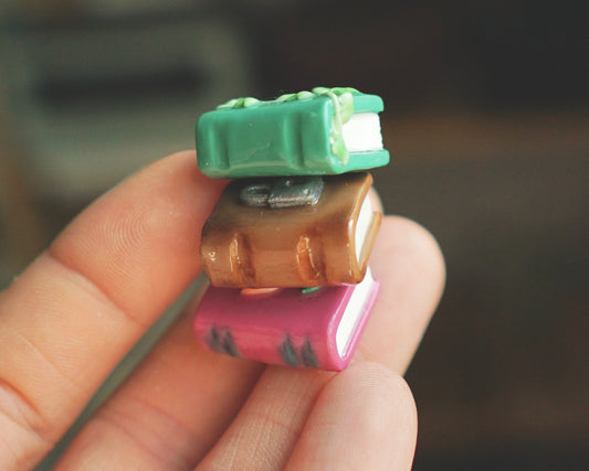 Book magnet - polymer clay