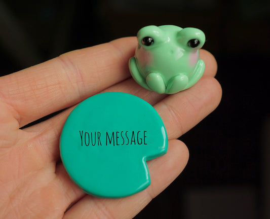 Froggy friend - send a message by lily pad