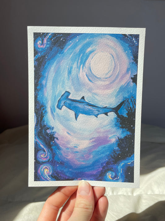 Galatic hammerhead Print ✨ - Fine Art Giclée Print