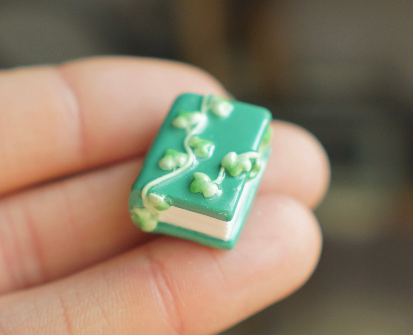 Book magnet - polymer clay