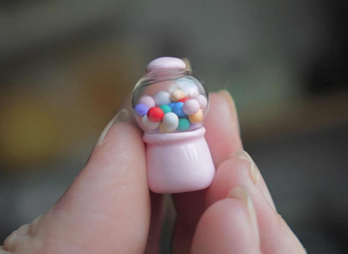 Gumball machine magnet - polymer clay