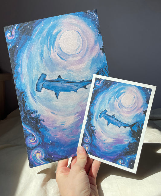 Galatic hammerhead Print ✨ - Fine Art Giclée Print