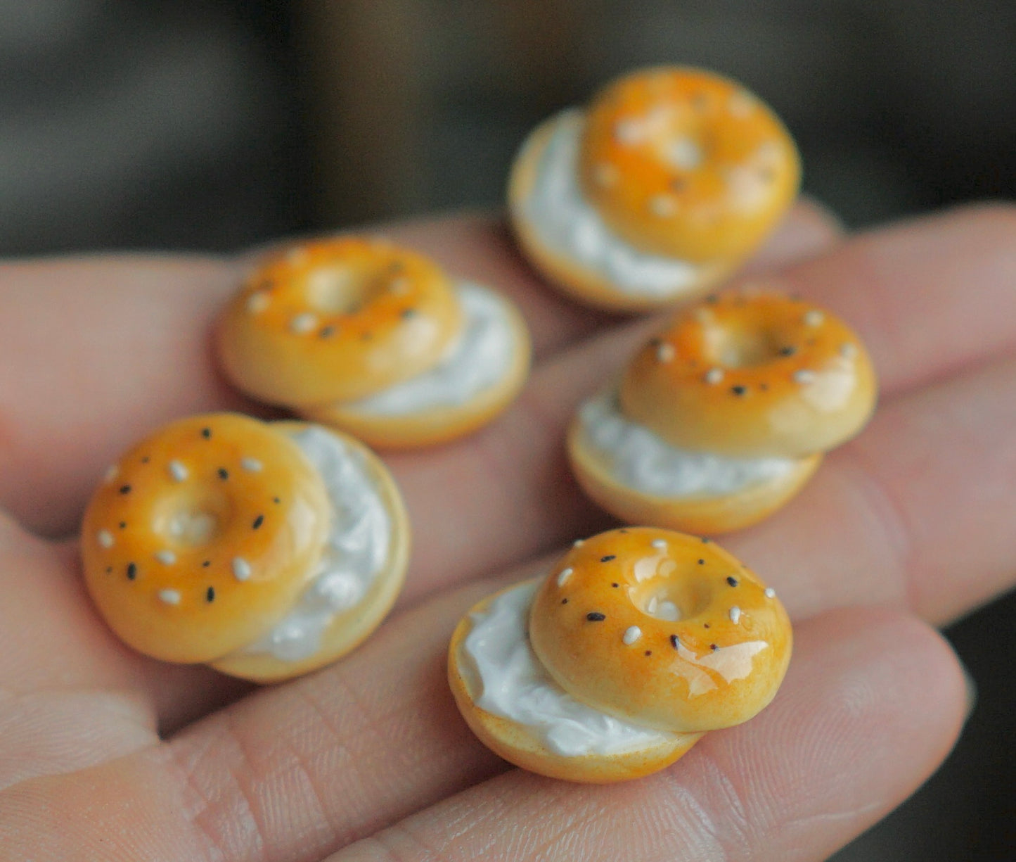 Baked goods magnets - polymer clay