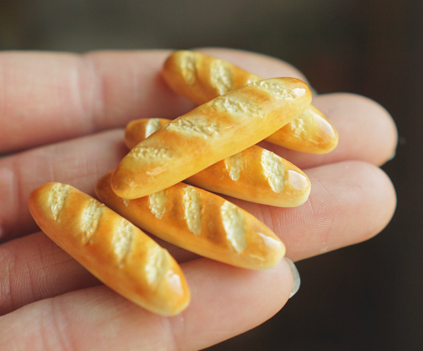 Baked goods magnets - polymer clay