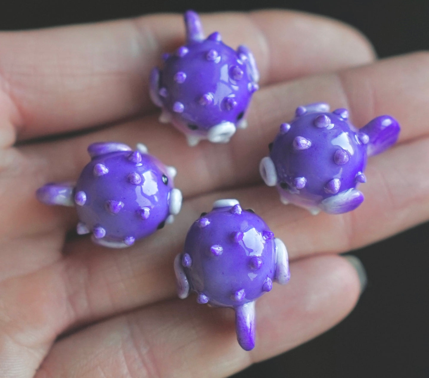 Pufferfish magnet - polymer clay