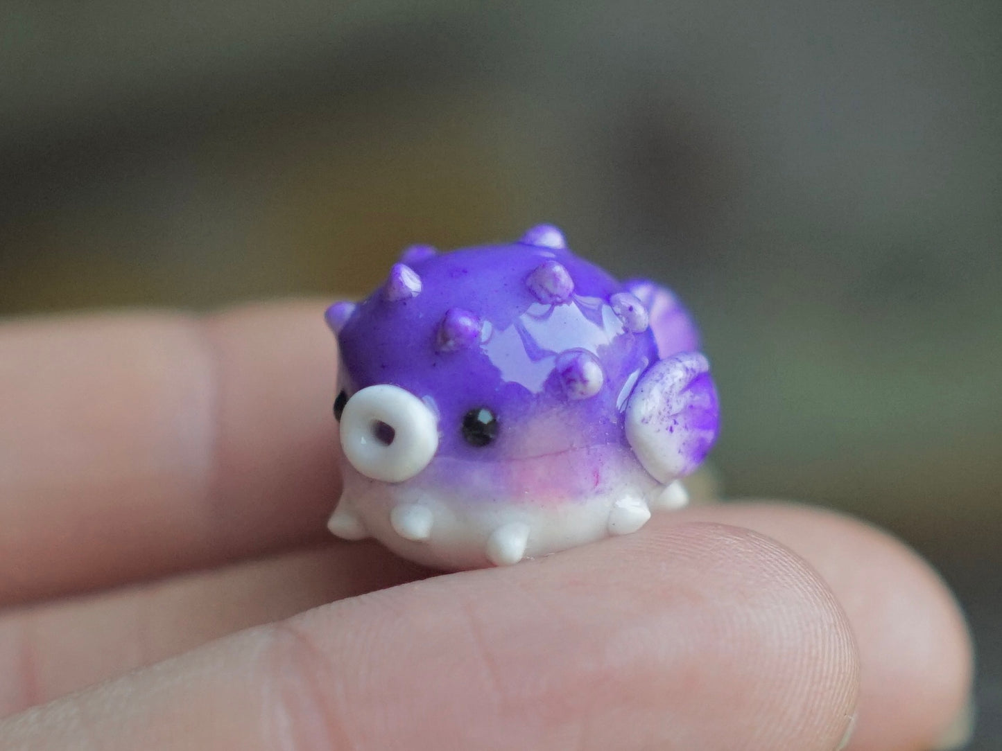 Pufferfish magnet - polymer clay