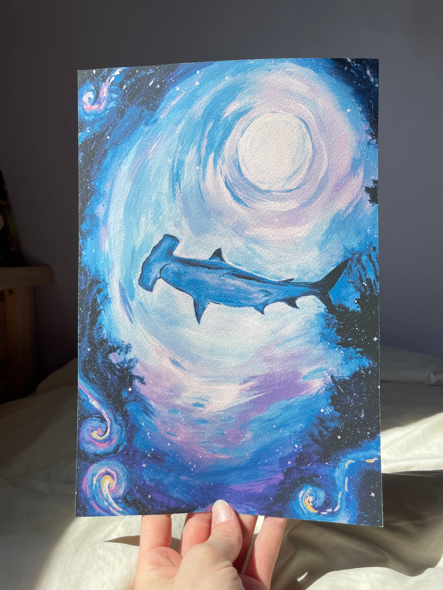Galatic hammerhead Print ✨ - Fine Art Giclée Print